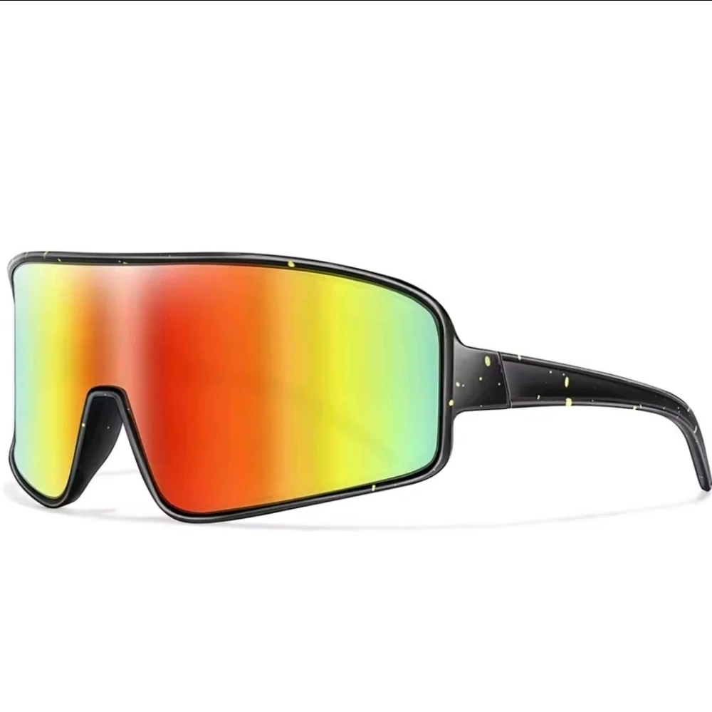 Colorful Reflective Unisex Oversized Cyclist Sunglasses